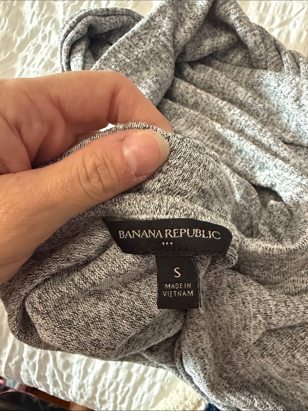 Banana Republic Heather Gray Cowl Neck Sweater